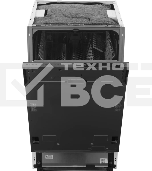 Встраиваемая посудомоечная машина 45 см HIS 1C69, нержавеющая сталь, 44.8 см, 10 компл., 49 дБ, класс A