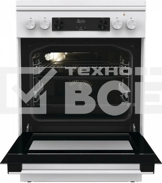 Плита комбинированная Gorenje GKS6C71WF белый, конфорок 4 газовых, духовка 71 л, 60 см x 85 см x 60 см