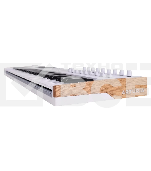 Клавиатура MIDI [231631] Arturia [KeyLAB 61 MK3 White] 61 клавиша, полувзвешенная механика, дисплей, 12 пэдов, 9 фейдеров, 9 поворотных регуляторов, 3 входа для подключения педалей, MIDI in/out, USB-C