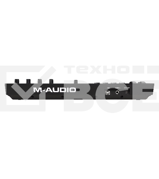 Клавиатура MIDI [OXYGENPROMINI] M-audio [Oxygen Pro Mini] 32 клавиши, 4 энкодера, 4 фейдера, 8 пэдов, 12 кнопок управления, колеса высоты тона и модуляции, smart control, auto-mapping, встроенный арпеджиатор, 1/4