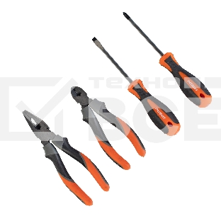 Набор инструментов Patriot 4 в 1 SPS-4: отвертки SL6*100, PH2*100, пассатижи 180мм, кусачки 160мм