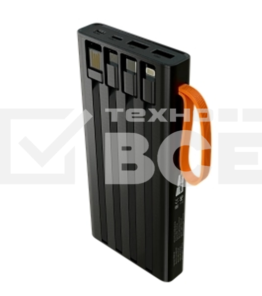 Портативный аккумулятор MORE CHOICE (4620202550538) PB22-10 с кабелем 2USB 2.1A - 10000mA черный