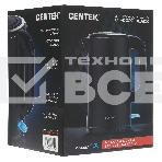 Чайник электрический Centek CT-0020 черный металл 1.7л, 2200W, бесшовная колба, двойные стенки, фото3
