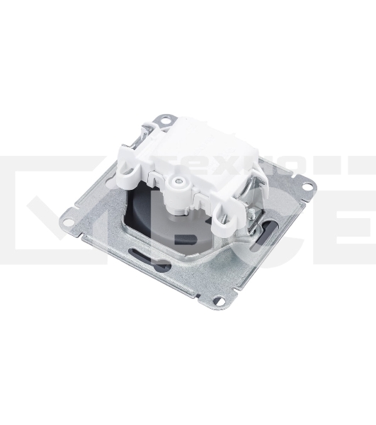 Механизм розетки 1-м СП AtlasDesign 16А IP20 без заземл. грифель