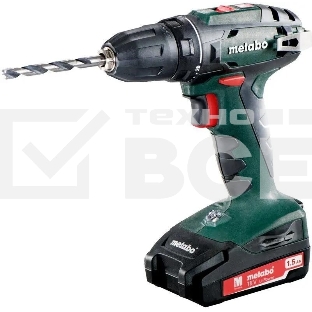 Дрель-шуруповерт Metabo BS 18 602207550, Аккумуляторный, 18В, 2 АКБ