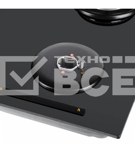 Газовая варочная панель Maunfeld EGHG.64.6CB/G, 4 конфорки, закаленное стекло, черный