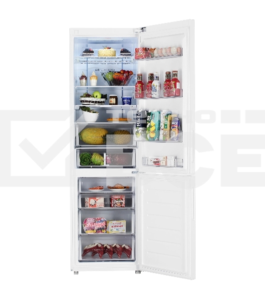 Холодильник Haier C4F640CWU1 белый двухкамерный 285/115л морозилка снизу, No Frost