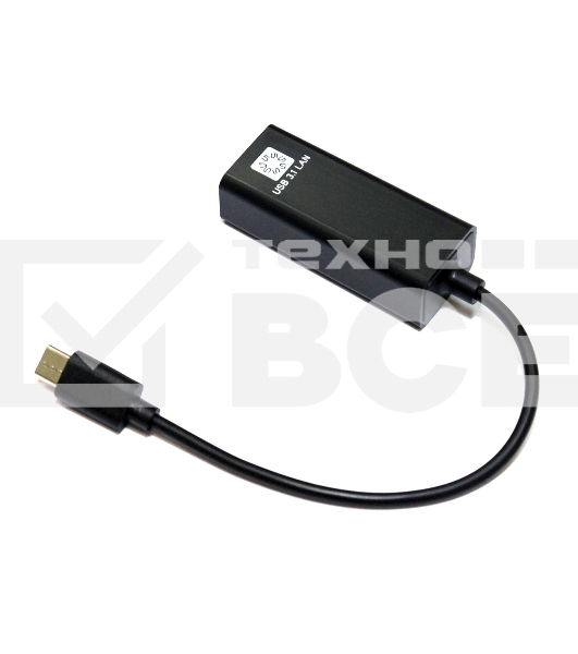 Кабель-адаптер 5bites UA3C-45-08BK USB3.1 / RJ45 100MB / черный