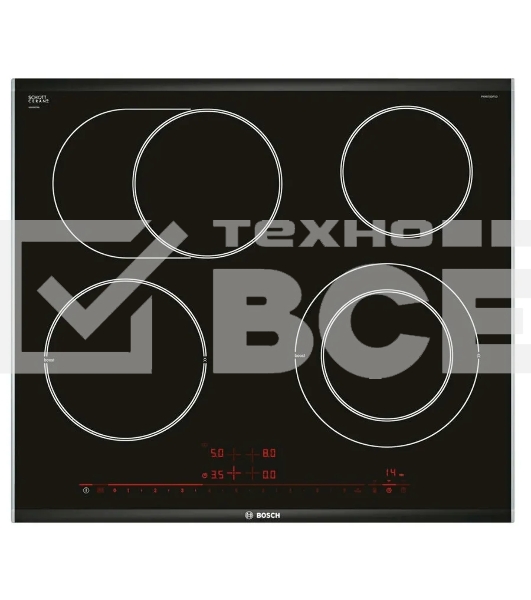Варочная поверхность Bosch PKN675DP1D черный