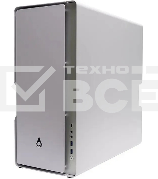 Компьютерный корпус Azza Cast белый без БП ATX 3x120mm 2x140mm 2xUSB3.0 audio bott PSU