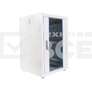 Шкаф телекоммуникационный напольный ЭКОНОМ 18U (600 × 800) дверь стекло, дверь металл