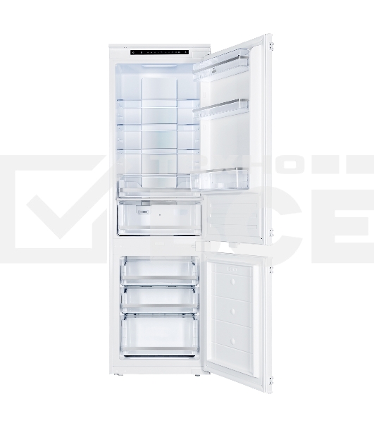 Встраиваемый холодильник LEX LBI177.2D белый двухкамерный 177/64 л морозилка снизу