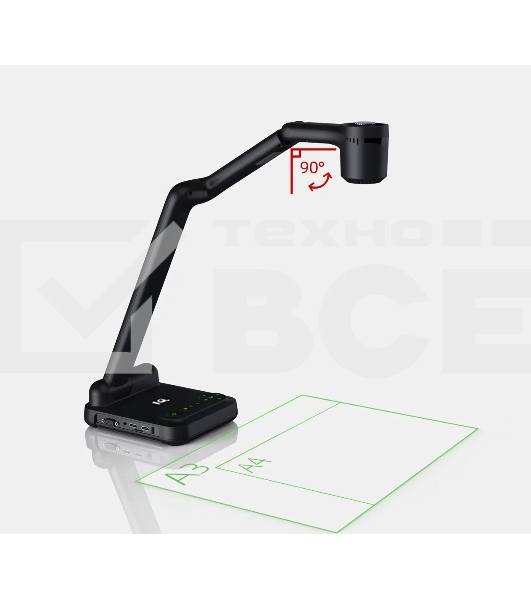 Документ-камера IQBoard [IQView E4521] 8 мегапикселей (разрешение 3840x2160), 10 digital zoom, интерфейсы: HDMI, VGA, USB 2.0, встроенное программное обеспечение без установки на ПК