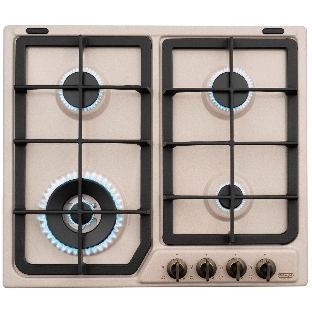 Газовая варочная панель DeLonghi OWF 46 PRO RUS независимая, бежевый