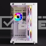 Компьютерный корпус ABR Sea View White (1*USB Type-C, 2*USB 2.0, HD Audio, 4xRGB Fan, ATX, Micro-ATX), фото10