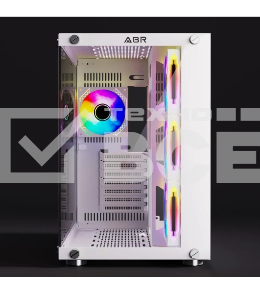 Компьютерный корпус ABR Sea View White (1*USB Type-C, 2*USB 2.0, HD Audio, 4xRGB Fan, ATX, Micro-ATX)