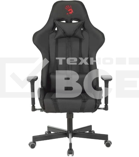 Кресло игровое A4Tech Bloody GC-600, черный, эко.кожа, крестовина металл