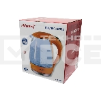 Чайник электрический ATLANTA ATH-2461 оранжевый, стекло, 1,7 л, 2000 Вт, иллюминация, фото2