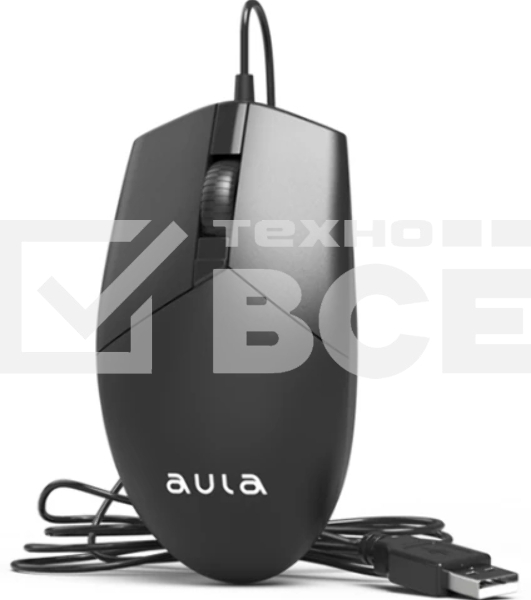 Мышь проводная AULA AM104 черный
