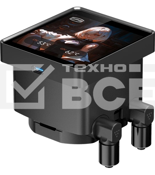 Система охлаждения PCCooler DT360 ARGb Display BK (300W, 360мм, LED temp., черный, ARGb/Fans: 3x120мм, 83.83CFM, 3000RPM/Pump height 62мм, 15dBA, 2600RPM, Rad thickness 27мм/S: 1851, 1700, 1200, 115X, AM5, AM4)