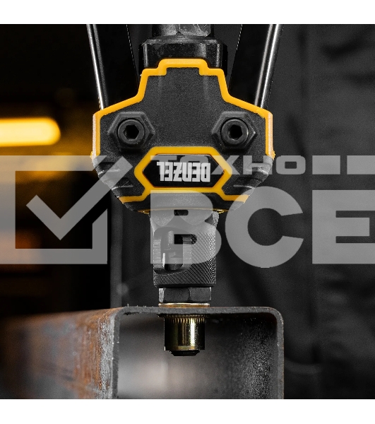 Заклепки резьбовые Denzel стальные, оцинкованные, М12, пластиковый кейс, 25 шт.