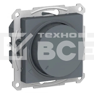 Светорегулятор (диммер) SE AtlasDesign Грифель, повор-нажим, LED, RC, 400 Вт, мех.