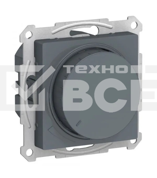 Светорегулятор (диммер) SE AtlasDesign Грифель, повор-нажим, LED, RC, 400 Вт, мех.