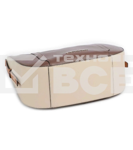 Сумка женская Piquadro Circle BD6657W92/MBE коричневая/бежевая натур.кожа