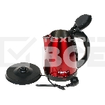 Чайник Centek CT-1068 RED (красный) металл 2л, 2000W, хромированная вставка на крышке, фото4