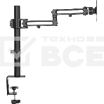 Кронштейн для мониторов Ultramounts UM736 черный 17'-32' макс. 8кг крепление к столешнице поворот и наклон, фото8