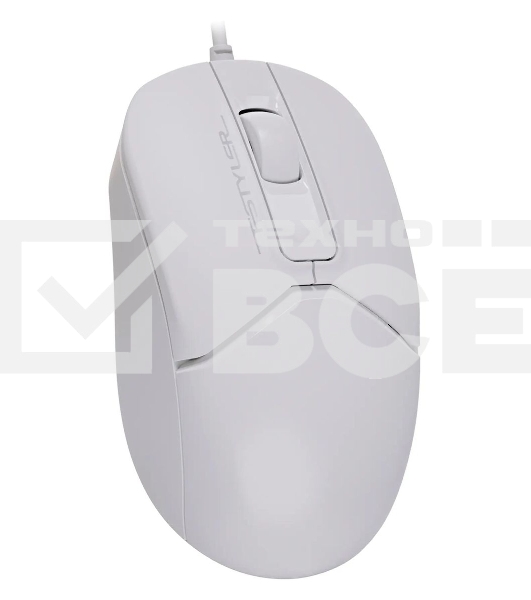 Мышь проводная A4Tech Fstyler FM12 белый, 1200 dpi, USB, кнопки - 3