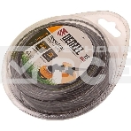 Леска для триммеров Denzel 96185двухкомпонентная квадратная витая 2.4ммх15м extra cord, фото3