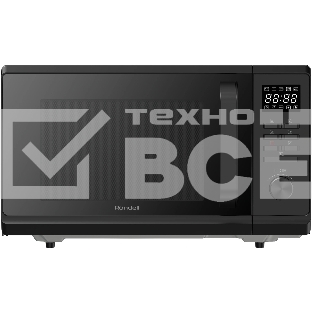 Микроволновая печь Rondell RDE-MW236 черный, 23 л, 800 Вт, переключатели - кнопки, поворотный механизм