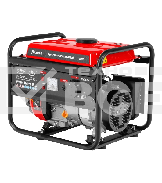 Генератор бензиновый MTX RS-1500, 1,1 кВт, 230В, ручной стартер