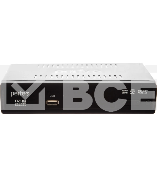 Приставка Perfeo (PF-A4412) LEADER DVB-T2/C для цифр.TV, Wi-Fi, IPTV, HDMI, 2 USB, DolbyDigital, пульт ДУ