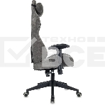 Кресло игровое Zombie 51 серый Light-19 крестов. металл, фото7