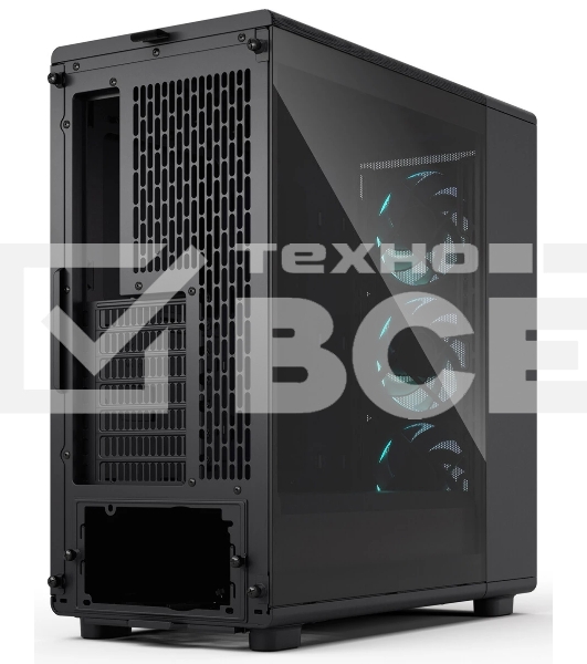 Корпус Fractal Design Epoch Black TG RGB Light Tint, Midi-Tower, чёрный, 3 x 120 мм
