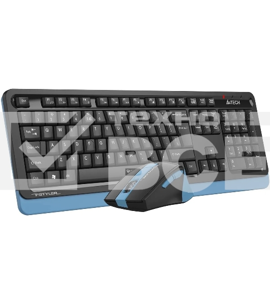 Клавиатура + мышь A4Tech Fstyler FGS1035Q клав:черный/синий мышь:черный/синий USB беспроводная Multimedia (FGS1035Q NAVY BLUE)