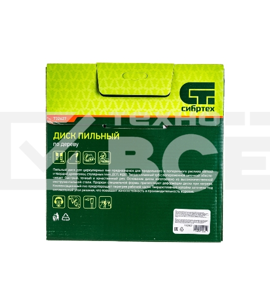Пильный диск по дереву Сибртех, ф210 х 30 мм, 36 зубьев