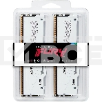 Оперативная память Kingston Fury Beast, DDR5, 32GB (2x16GB), 5200MHz, CL40, с радиаторами, RGB, белый, фото2