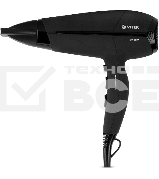 Фен Vitek VT-8203 BK 2200 Вт, чёрный