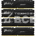 Оперативная память Kingston Fury Beast, DDR5, 128GB (4x32GB), 5200MHz, CL40, DIMM, радиатор, чёрный, фото 1