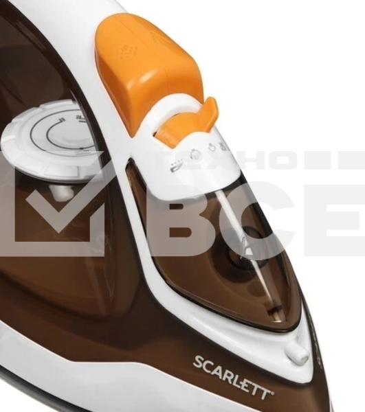 Утюг Scarlett SC-SI30K47, 2200Вт, коричневый/белый
