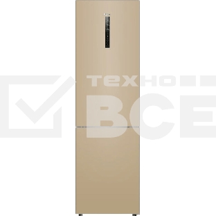 Холодильник Haier C2F637CGGU1 золотистый, двухкамерный, 278/108л, морозилка снизу, No Frost