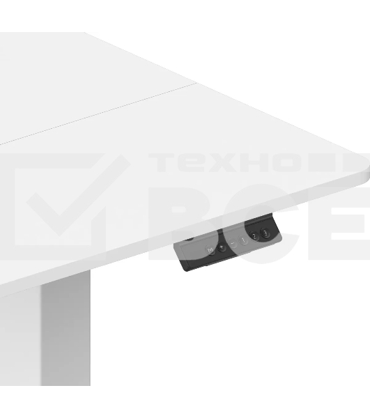 Стол для компьютера Cactus CS-EDL-WWT столешница ДСП, белый каркас белый