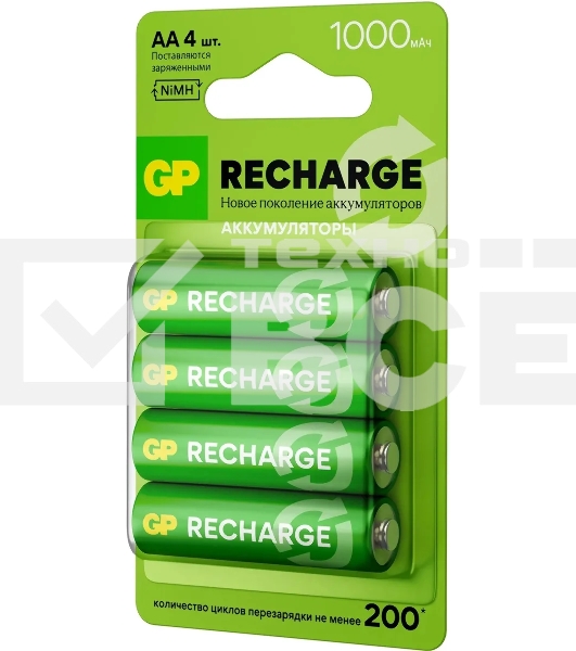 Аккумулятор GP Smart Energy AA NiMH 1000mAh (4шт)