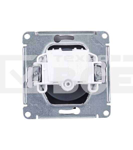 Механизм розетки 1-м СП AtlasDesign 16А IP20 без заземл. грифель