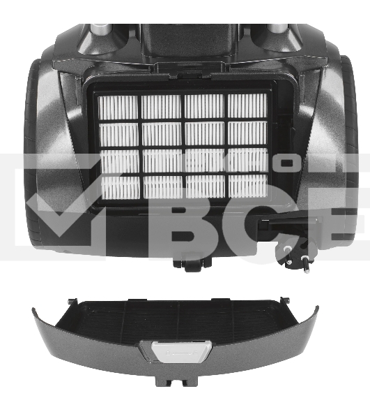 Пылесос Endever Skyclean VC-660 серый, 450/2200 Вт, уборка сухая, пылесборник контейнер 4 л