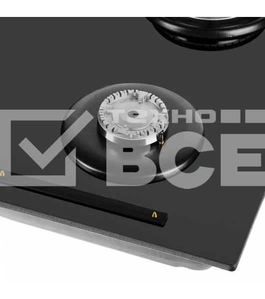 Газовая варочная панель Maunfeld EGHG.64.6CB/G, 4 конфорки, закаленное стекло, черный