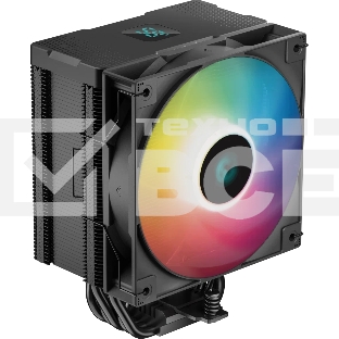 Кулер для процессора DEEPCOOL AG500 DIGITAL ARGB черный, 120 мм, алюминий/медь, 1950 об/мин, 29.4 дБ, 4 pin, 240 Вт, 158 мм